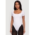 thumbnail image 2 of Women's Scoop Neck Short Sleeve Bodysuit, 2 of 4