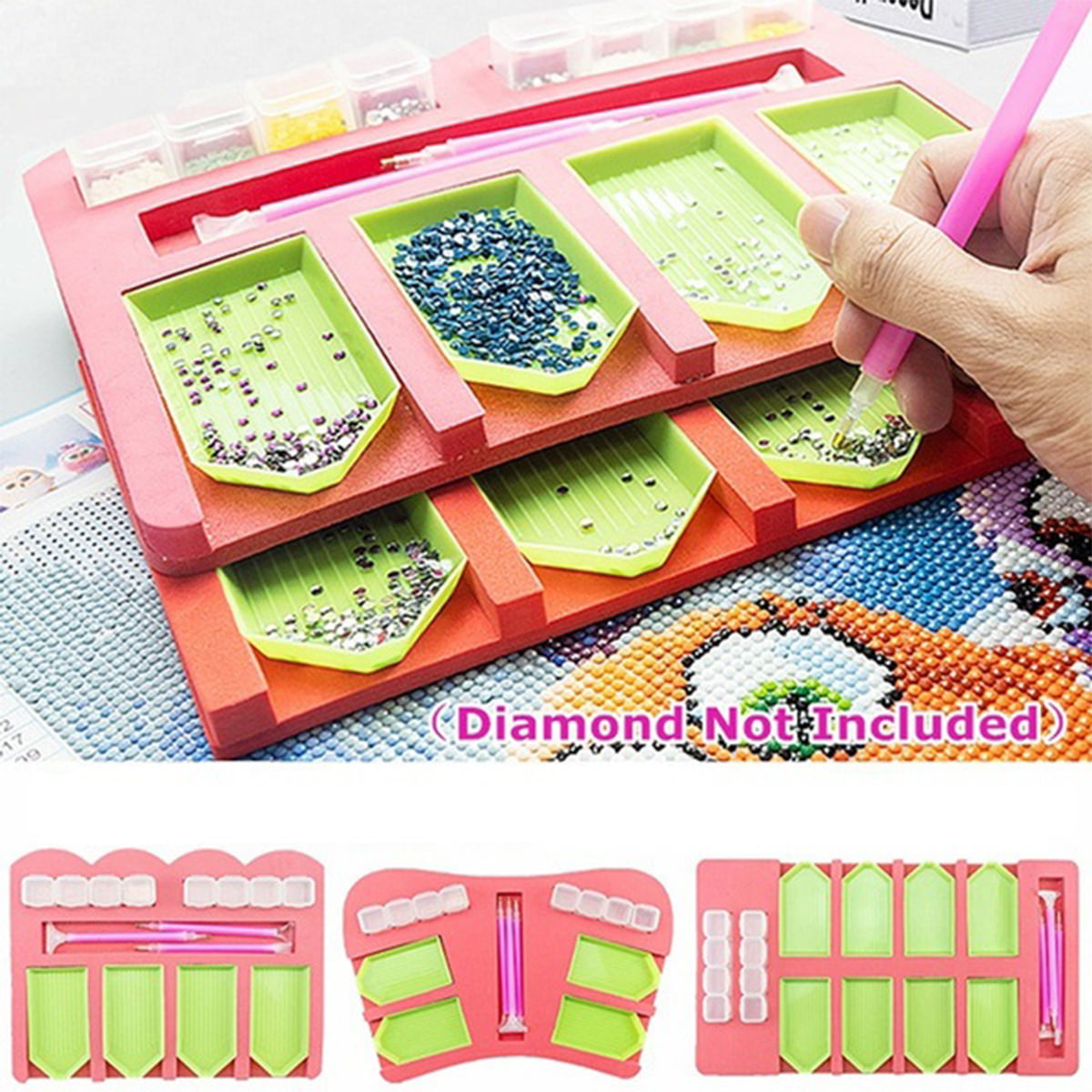 Personalized Drill Tray Diamond Painting Tray Square Diamond Painting Drill Tray Diamond Painting Accessories