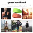 thumbnail image 7 of Spencer 3 Pack Men Women Sports Sweatband Elastic Wicking Non Slip Headbands for Running Yoga Travel Fitness Headscarf "#C", 7 of 7