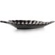 thumbnail image 2 of Bandejas de cerámica para joyería, plato de baratija, plato de anillo, plato de cerámica para dulces, plato para aperitivos, plato en forma de hoja (negro, mediano), 2 of 5