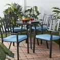 thumbnail image 2 of Greendale Home Fashions 18 x 18 in. Denim Outdoor Dining Seat Cushion (4 pack), 2 of 6