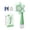 Green, variant on Sunflower Automatic Bubble Machine Electric Flower Blower with 80ml Solution and LED Lights 13Inch Green