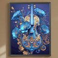 thumbnail image 3 of Pintura De Diamante 5D DIY Taladro Redondo Completo Flores E Instrumentos Musicales 30x40cm, 3 of 9