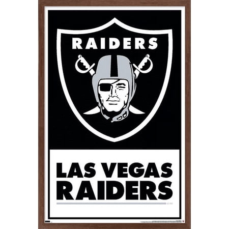 NFL Las Vegas Raiders – Logo 21 Wall Poster 14.725 x 22.375 Framed