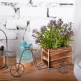 thumbnail image 1 of Adorno de mesa de bicicleta de hierro | Soporte de planta de bicicleta de metal retro | Suculenta maceta de seda | Decoración de estantes de entrada de escritorio | Marrón | 10x11x24cm | 1 Pieza, 1 of 6