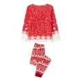 thumbnail image 7 of Christmas Matching Pajamas for Family, Gorgeous Tree Print Long Sleeve Tops + Elk Pants Set, 7 of 7