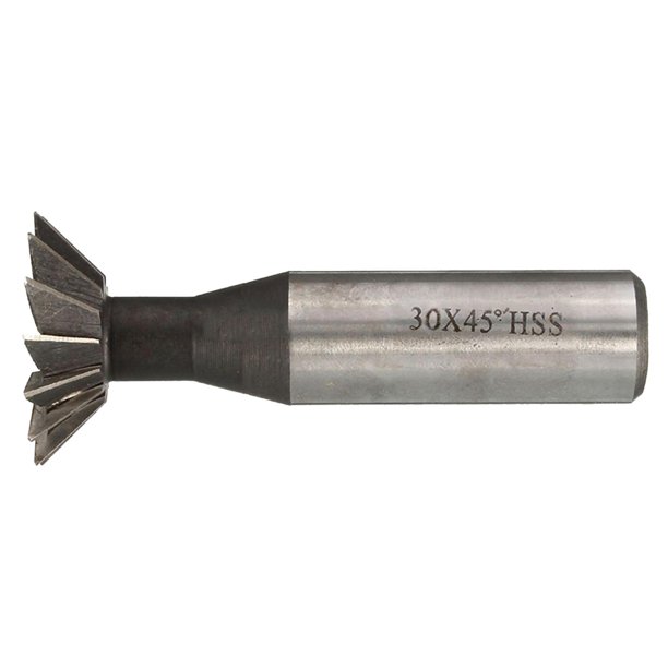 Fresa de cola de milano de 10-35 mm, filo de 45 degree, acero rápido (HSS), herramienta de corte para metalurgia 30 mm