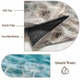 thumbnail image 6 of Round Rugs 4Ft, Ocean Water Ripple Round Area Rug Washable Indoor Throw Carpet, Summer Seaside Underwater Scene Soft Non Slip Circle Rug for Kitchen Nursery Room Home Decor Aesthetic, 6 of 8