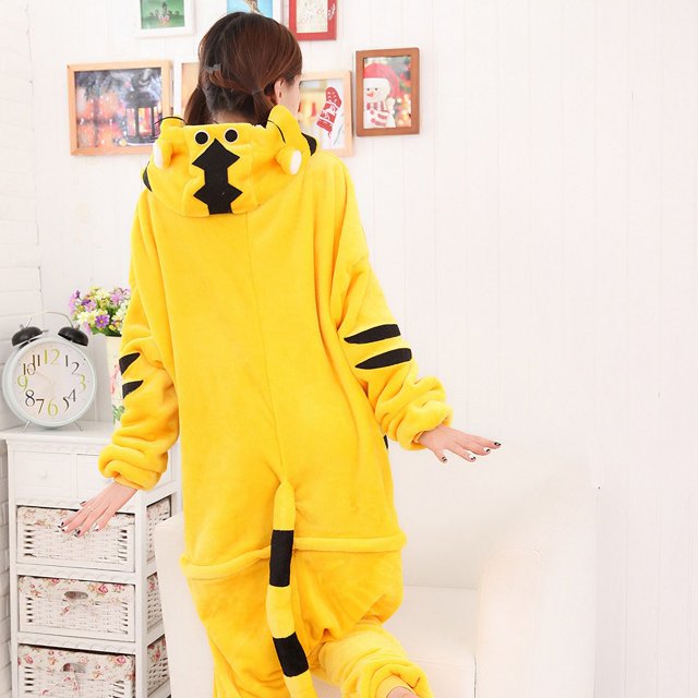 Pijamas siameses de franela con dibujos de animales, pijamas Tianma con unicornio, tiburón, dinosaurio y león para parejas