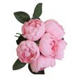 thumbnail image 1 of Flores artificiales para interiores y exteriores, decoración floral, ceremonia de banquete de boda, ramo de flores falsas, rosa púrpura Noticed HA6520-10B, 1 of 6
