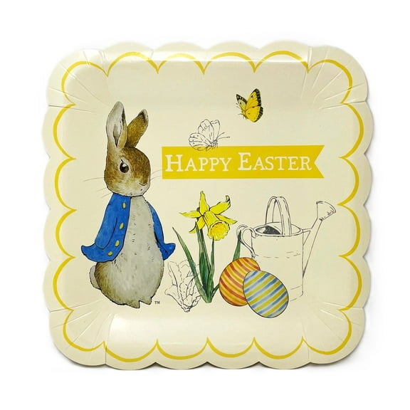Peter Rabbit Happy Easter Large Party Plates - Pack of 16