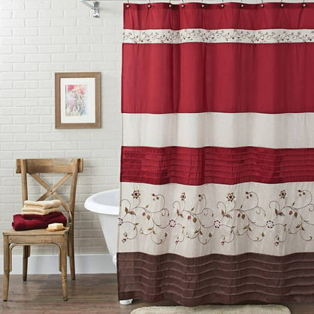 Better Homes Gardens Floral Embroidered Shower Curtain 1 Each