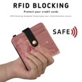 thumbnail image 4 of Small Wallet For Women Bifold Leather Pocket Coin Credit Card Holder With RFID Blocking Eye Within The Shape Of Heart, 4 of 6