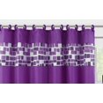 thumbnail image 3 of Bathroom Accessories and matching Rug Mat Shower Curtain 2 Rugs-Mats Non Slip, 1 Fabric Shower Curtain, 12 Fabric Rings, 4pc Ceramic Accesories Various Colors For Home Decor Mosaic Purple, 3 of 3
