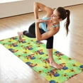 thumbnail image 6 of Green Chicken Rooster Sunflower Pattern Hot Yoga Mat Towel Non Slip for Hot Yoga - Quick-Drying Yoga Mat Cover with 4 Corner Pockets with Travel Bag - Hot Yoga Towel Non Slip 70"x26", 6 of 6