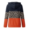 thumbnail image 3 of Nouveaux Chandails à Capuche Zippés pour Femmes avec Poches Blouse Imprimée Mode Hauts à Manches Longues Chandail Poches à Capuche en Liquidation, 3 of 4
