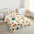 thumbnail image 3 of Castle Fairy Gingerbread Deer Christmas Comforter Set, Queen, 3-Piece, 3 of 8