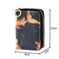 thumbnail image 4 of Leather Zipper Card Bag 4.7x3.1x0.8Inch Women's Card Bag Coin Purse Credit Card Bag Bank Card Bag Business Card Bag Coin Bag Large Goldfish, 4 of 7