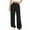 Black, variant on ABATAB Wide Leg Pants for Women Lounge Elastic Waisted Slacks Baggy Cotton Linen Flowy Beach Palazzo Pants with Pockets