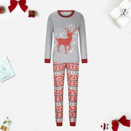 

DAETIROS Quick Drying Christmas Cute Beach Print Parent-child clothing Gray