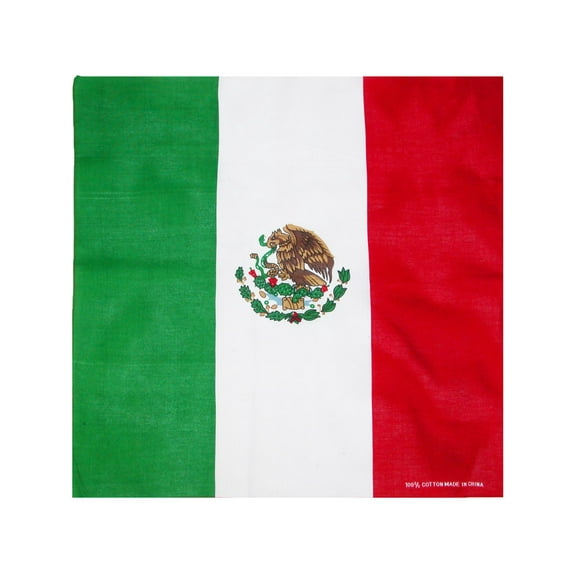 CTM Cotton Mexican Flag Bandana