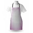 thumbnail image 3 of Modern Apron Lilac Horizontal Lines Pattern with Reflections Box like Design Artful Image Print, Unisex Kitchen Bib Apron with Adjustable Neck for Cooking Baking Gardening, Dried Rose, by Ambesonne, 3 of 3