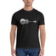 thumbnail image 5 of Camiseta de manga corta 100 % algodón para hombre con diseño de guitarra natural, 5 of 5