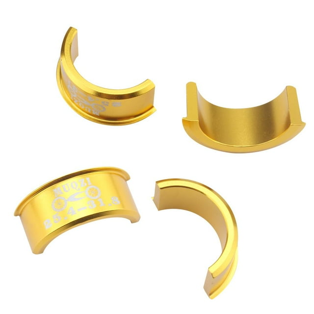 Adaptador de Manillar de Conversión de 4 Piezas de 25,4 Mm ,8 Mm Forma de Cilindro de Carretera Duradero Oro