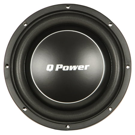 Q Power Deluxe 10 Inch Shallow Mount 1000 Watt Flat Car Subwoofer |