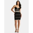 thumbnail image 2 of Madden NYC Women's Pointelle Knit Stripe Mini Dress, Sizes XXS-XXL, 2 of 5