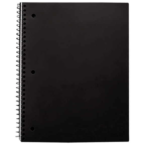Single Subject Notebook,Composition Notebook Wide Ruled,Notebook Paper,Spiral Notebook,College Ruled Notebook Paper,1 Subject Spiral Notebook,Wide Ruled Notebook Paper,1 Pack,Black