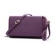 thumbnail image 1 of Peacocktion - Cartera Para Mujer, Tarjetero, Tarjetero, Rfid, Gran Capacidad, Bandolera, 2 Correas, Color Morado, 1 of 5