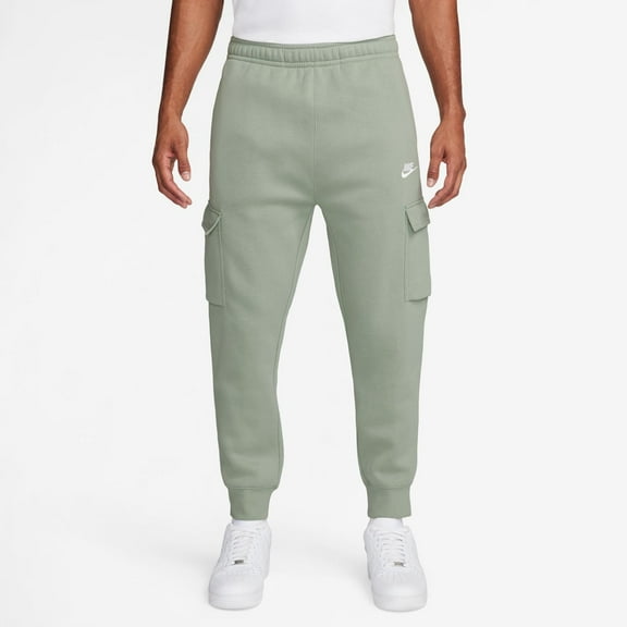 Men's Nike Sportswear Club Fleece Cargo Pants Color: Jade Horizon Size: S