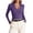 Dark Purple, variant on Elegant Collar Turtleneck Top Long Sleeve Slim Fit Basic Shirt For Fall Winter Season Casual And Wear
