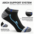 thumbnail image 4 of COOPLUS Mens 10 Pairs Ankle Socks Low Cut Breathable Socks Cushioned Casual Socks for Men, 4 of 5