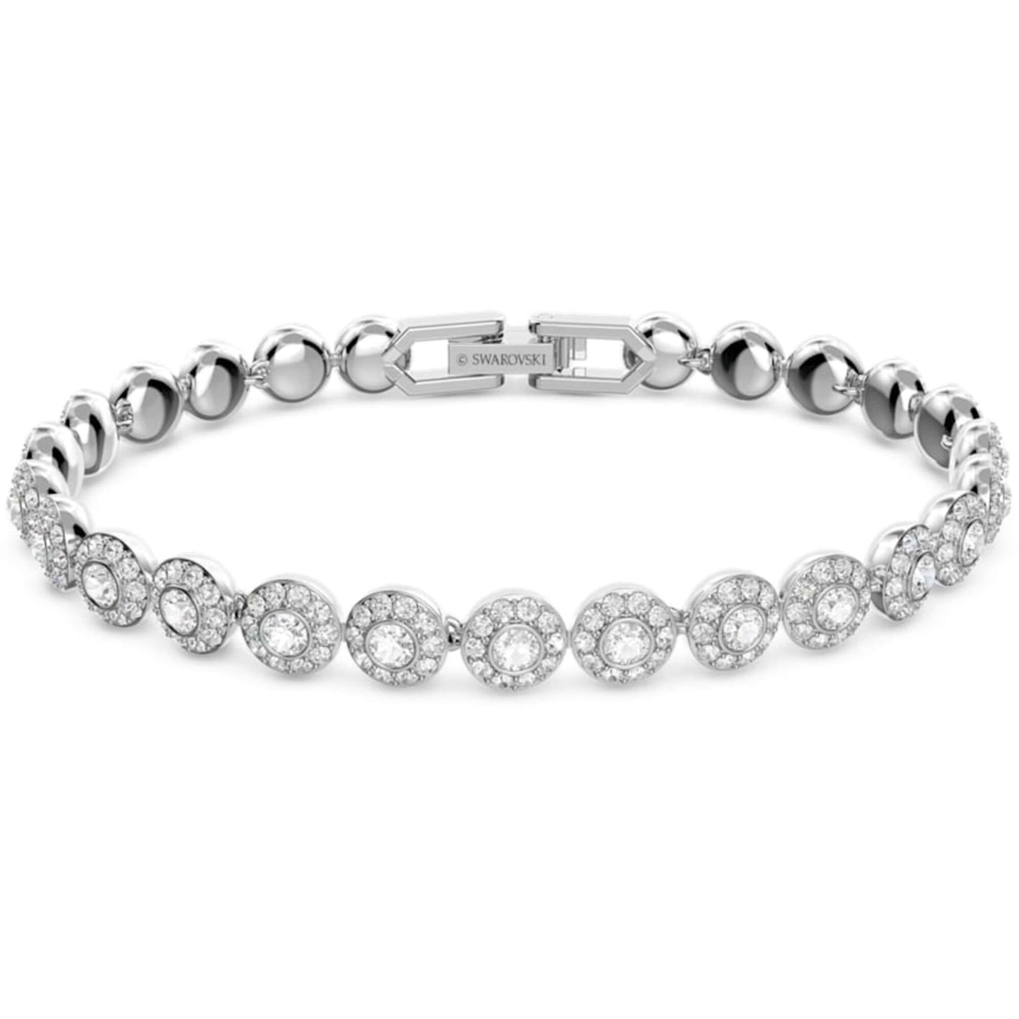 Swarovski 5071173 Women's Angelic Clear Crystal Pave Bracelet