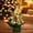 G, variant on AHGQT Pre-lit Artificial Mini Christmas Tree Decorations, 11 Inch Tabletop Artificial Christmas Xmas Tree Miniature Pine Tree for Xmas Holiday Party Home Decor