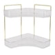 thumbnail image 2 of Organizador de Mostrador de Baño, Estante Esquinero de Metal de Fácil Montaje para Encimera, Almacenamiento de Cosmética y Maquillaje para Baña y Cocina, 2 of 7