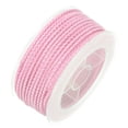 thumbnail image 3 of Nylon Hilo Cordel Rebordear Cordón 2mm Extrafuerte Trenzado Nylon Artesanía Cuerda para Pulseras Joyería Fabricación Bricolaje Artesanías 11M/36 Pies, Claro Rosa, 3 of 7