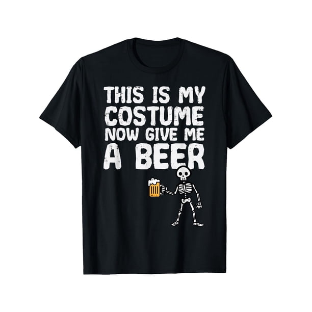 Halloween T-Shirt This Is My Costume Give Me Funny Skeleton Dad Men
