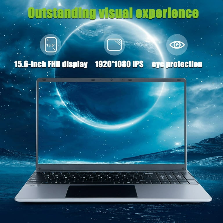 15.6 inch Notebook, Intel Celeron Quad-Core, 8GB RAM, 256GB ROM
