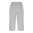 thumbnail image 4 of Delayuji Womens Capri Pant Loose Fit Casual High Waisted Lightweight Baggy Yoga Pants With Pockets Summer, 4 of 5