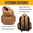 thumbnail image 2 of Mochila Carhartt 35L con funda para portátil negra, 2 of 7