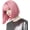 Princess Pink, variant on 11" Short Bob Wig with bangs Synthetic Hair for White Black Women Color: Princess