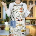 thumbnail image 6 of Pioneer Flower Floral Print Pattern Apron-Garden Aprons for Women with Pockets-Cotton Linen Waterproof Kitchen Cooking Gardening Aprons Adjustable for Kitchen,Cooking,BBQ and Salon 33x27 Inch, 6 of 7