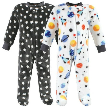 Hudson Baby Infant Boy Plush Sleep and Play, Space Adventure, 3-6 Months