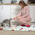 thumbnail image 3 of Pioneer Flower Floral Print Pattern Kitchen Rugs Sets Of 2,Anti Fatigue Kitchen Mat Rugs Non Slip Washable,Decorative Kitchen Floor Mats for Kitchen,Sink,Laundry,17"x30"+17"x47", 3 of 7