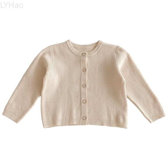 LYHao Girls Knit Cardigan Coat Jacket Long Sleeve Open Front Outerwear For Toddler Kids Soft Comfortable Autumn Winter Spring Casual Wear For Girls Girls Jacket Coat,Sizes 3-4 Years