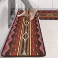 thumbnail image 2 of Kitchen Rugs Sets Of 2,Boho Multicolor Geometric Ethnic Pattern Anti Fatigue Kitchen Mat Rugs Non Slip Washable,Decorative Kitchen Floor Mats for Kitchen,Sink,Laundry,17"x47"+17"x47", 2 of 5
