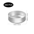 thumbnail image 4 of 200pcs Aluminum Tea Light Tins Can Scented Candle Making Container Empty Case for Candle Holding DIY Making (Silver), 4 of 6